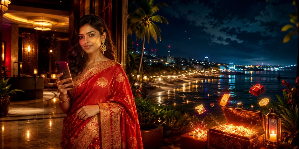 সেন্ট মার্টিনে সমুদ্র সৈকতে মোবাইলে BDT পেমেন্ট করছেন একজন গেমার